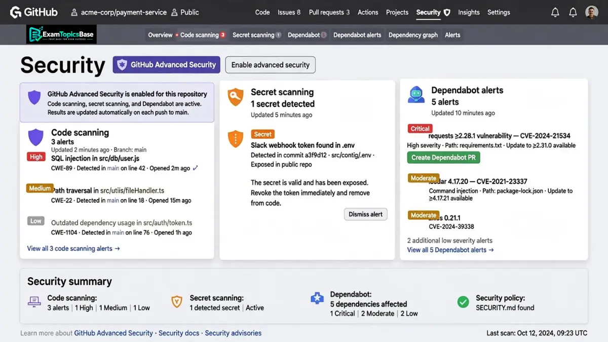 review-az-400-devsecops-security-scanning-results review-az-400-devsecops-security-scanning-results
